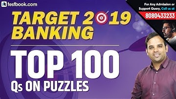 Crack SBI PO 2019 | Latest Pattern Reasoning Puzzles | Sachin Sir | Target 2019 Banking | 7:00 PM