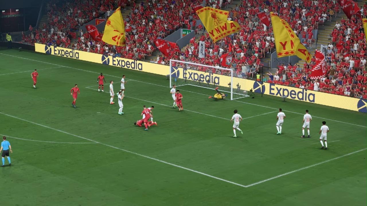 volley kick by Firmino FIFA 22 ps5 gameplay