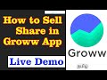 Sell share in groww app  easy live demo  part 3  full guide  anmages groww tech sharemarket