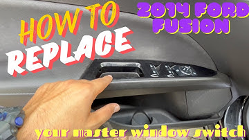 How to replace your master window switch on your 2014 Ford Fusion
