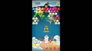 LINE バブル2　STAGE 2157　黄金コニー　アイテムあり　×1.5　Gold Cony　LINE BUBBLE 2