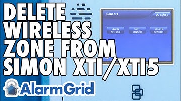 Deleting a Wireless Zone from a Simon XTi or Simon XTi-5