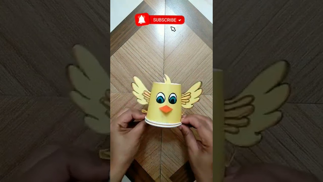 Running Bird Making With Waste Disposable Cup 