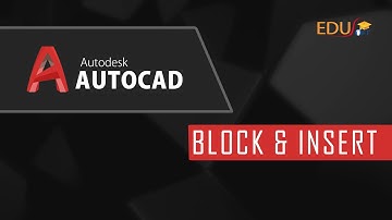 Advance tutorial for Autocad: How to create Block and use INSERT command  in AutoCAD
