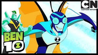 Ben 10 | Ben Falls In The Snow While Skiing | The Sound and The Furry | Cartoon Network