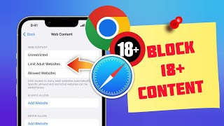 How to Block All adult website on iPhone | Limit adult website on iPhone (Safari & Chrome)