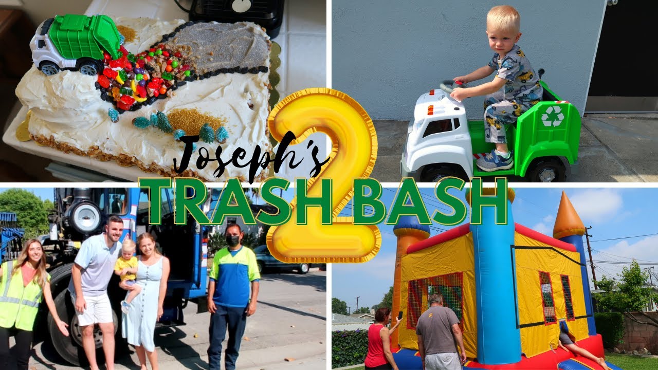 Trash Truck Came to His Party! 🎉 2 Year Old Birthday Party