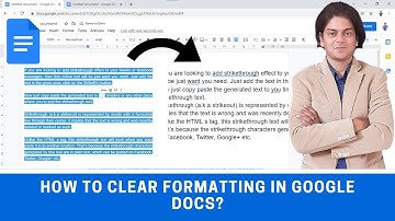 How to clear formatting in google docs?