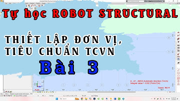 Thiết lập đơn vị tiêu chuẩn TCVN trong Robot Structural | Thiet lap don vi tieu chuan TCVN Robot