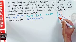 constrained optimisation problem