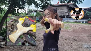 Test หนังสติ๊ก  ep.43 ง่ามไม้มะขาม|หนังสติ๊ก slingshot