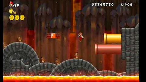 New Super Mario Bros. Wii World 8-2 All Star Coins HD