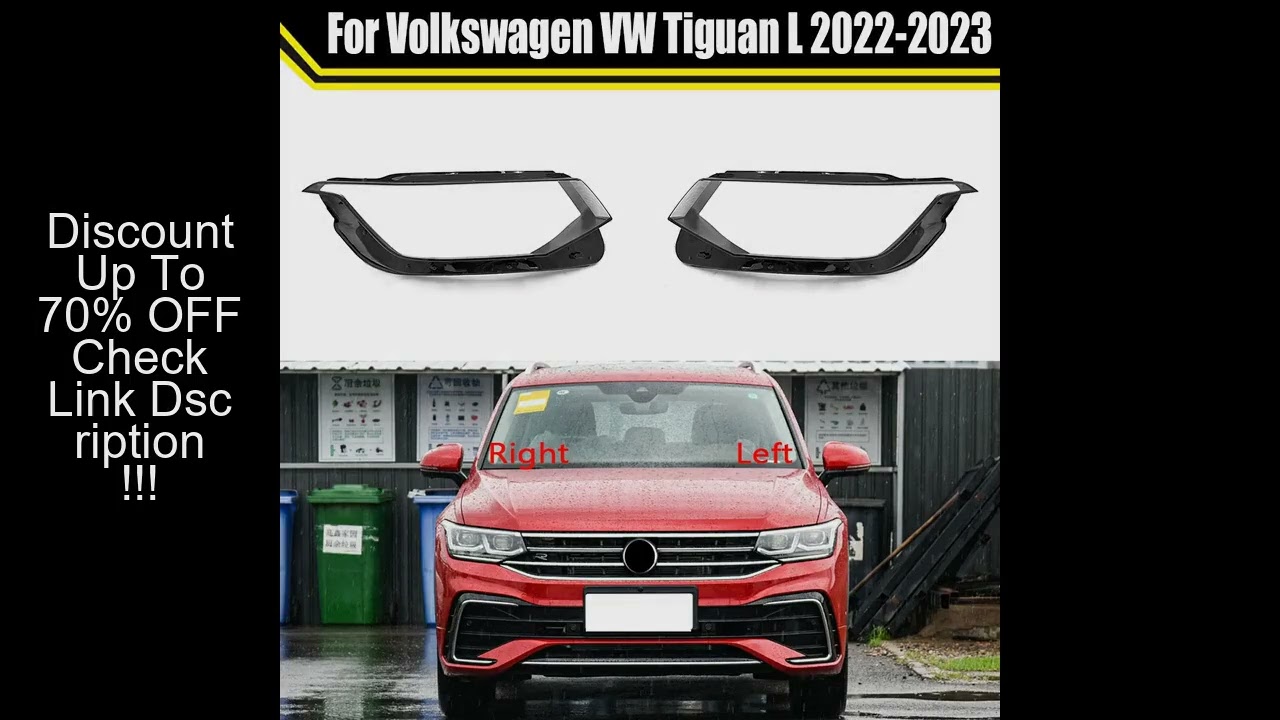 Auto Head Lamp Light Case For Volkswagen VW Tiguan 2022 2023 Car Headlight Cover Lampshade Lampcover
