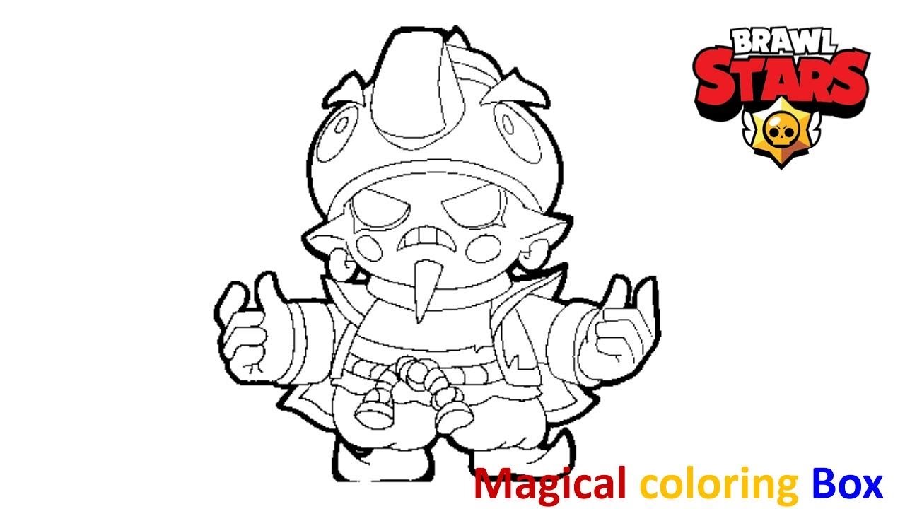 brawl stars evil gene coloring pages