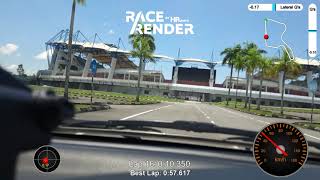 First try on time attack at Kuching Stadium Track using my Satria GTI (C99)