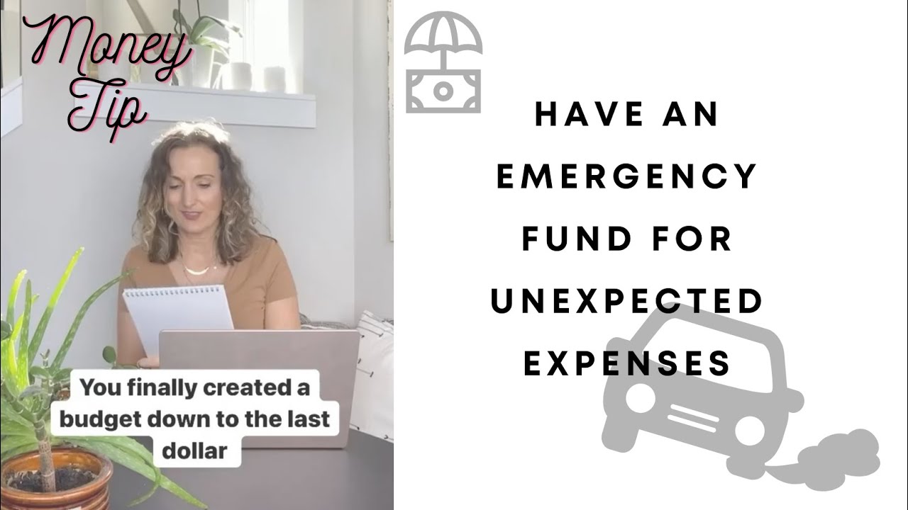 Money Tip | Have an emergency fund for unexpected expenses 