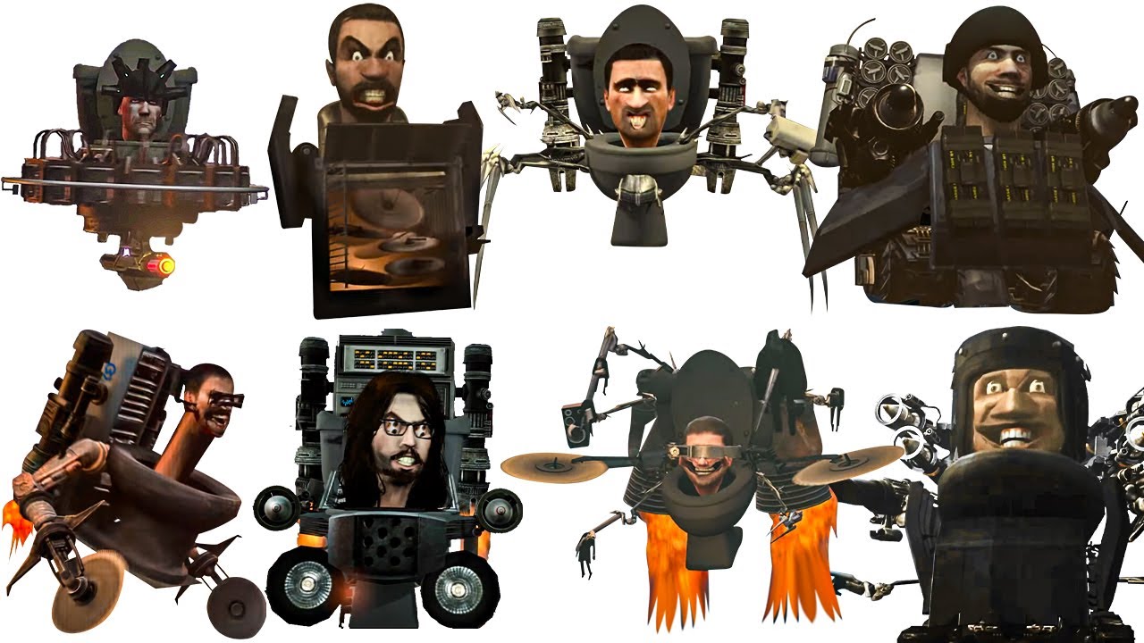 Niveles de Poder de los Skibidi Toilet Modificados Tecnológicamente