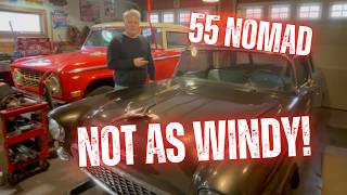 1955 Chevy Nomad: Installing the Windshield