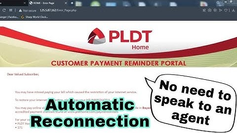 How to Automatically Reconnect Restricted internet PLDT. Naputulan nang internet.