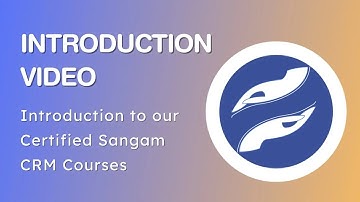 Introduction to Sangam CRM Certification Courses #sangamcrm #Realfreecrm #certification #courses