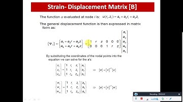 FEA U4 AXISYMMETRIC ELEMENTS  STIFFNESS MATRIX  PART 4                    A Thamarai Selvan, M.E.,