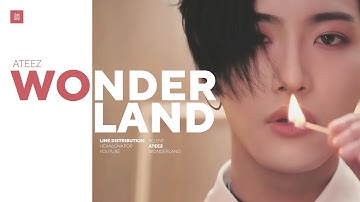 ATEEZ - WONDERLAND Line Distribution (Color Coded) | 에이티즈 - 원더랜드