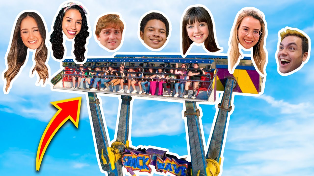 SOBREVIVI 24 HORAS EM UM PARQUE DE DIVERSÃO