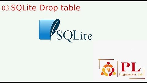 03.SQLite Drop table