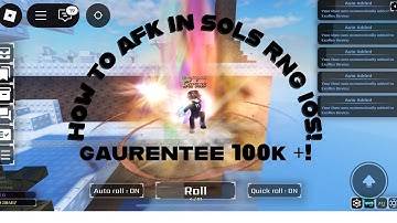 How to afk sols rng on iOS!