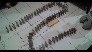 DOMINO TRICK USING RIBBON CASSETTE