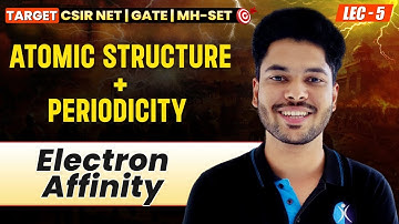 ATOMIC STRUCTURE + PERIODICITY (Electron Affinity L-5) 𝐓𝐀𝐑𝐆𝐄𝐓 𝐂𝐒𝐈𝐑 𝐍𝐄𝐓|𝐆𝐀𝐓𝐄|𝐌𝐇-𝐒𝐄𝐓| 𝐈𝐅𝐀𝐒