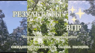 РЕЗУЛЬТАТЫ ВПР🖇✨ ожидание. реальность. баллы. эмоции.