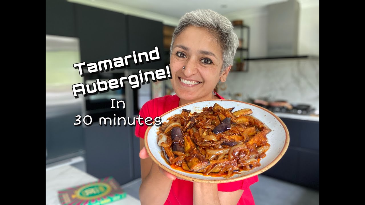 Sauted aubergine with tamarind
