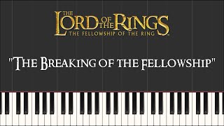 Lord of the Rings 1 - The Breaking of the Fellowship (Synthesia Piano)