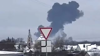 Под Белгородом разбился российский военный самолет, погибли более 60 человек