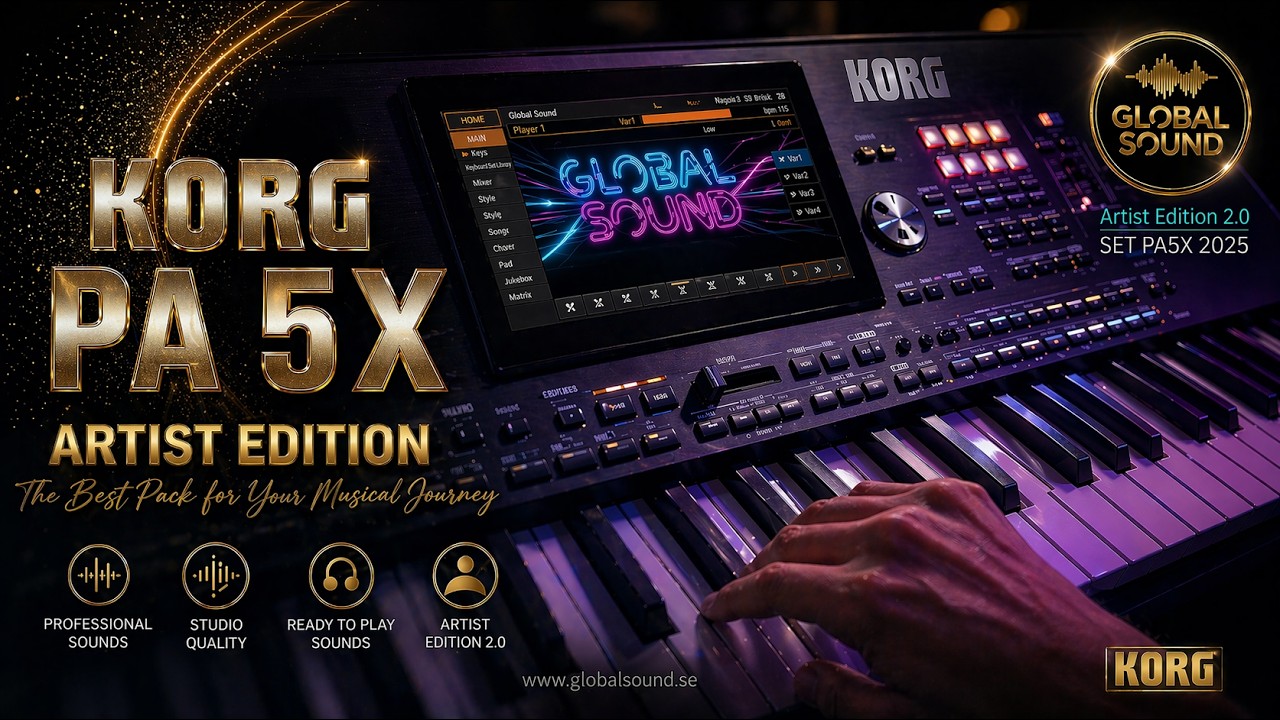 KORG Pa5X ARTIST EDITION v-3.1. GLOBAL SOUND - YouTube