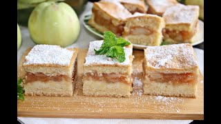 JABŁECZNIK NA PUSZYSTYM CIEŚCIE - Apple pie #ciasto #ciasta #cakes