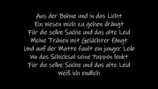 Rammstein - Das alte Leid (Lyrics)