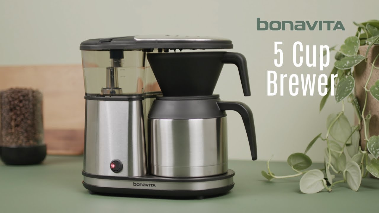 Bonavita 5 Cup Coffee Maker With Stainless Carafe – Brewer's Marketplace