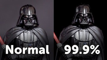 The Darkest Photo Backdrop on Earth (absorbs 99.9% of light)