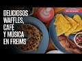 Deliciosos waffles, café y música en Freims