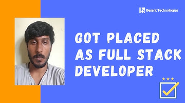 Daivik Gowda Got Placed | Full Stack Development Certification Course Training | Besant Technologies