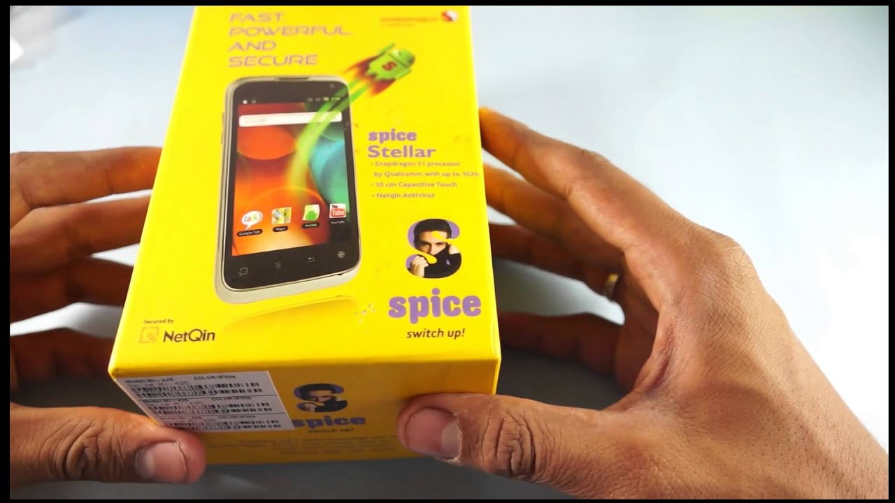 Spice Stellar Mi-425 Android Phone Unboxing