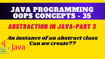 Object creation for an abstract classes || you cannot create an instance of an abstract class #Java,