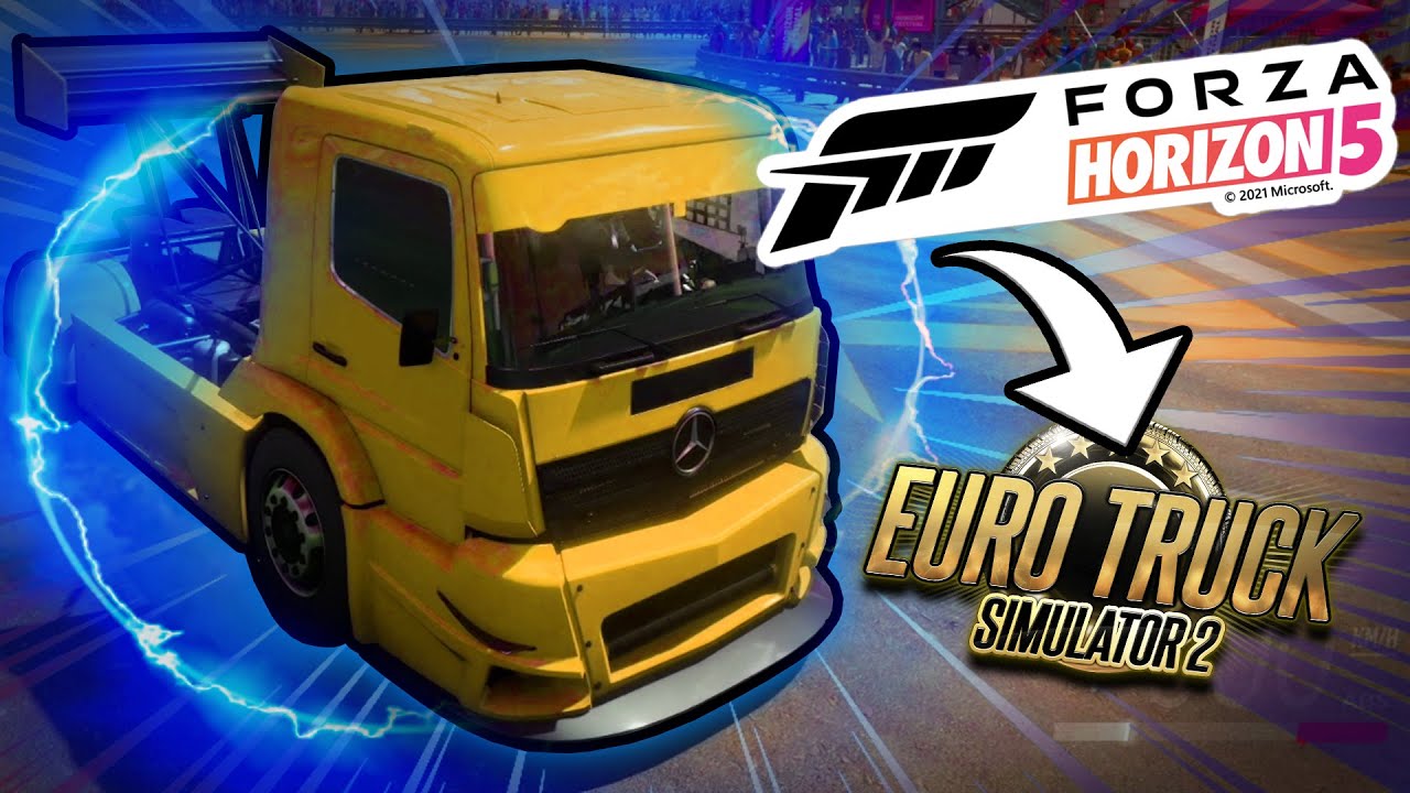 Cursa pe Forza Horizon 5 dar cu CAMIOANE din Euro Truck!