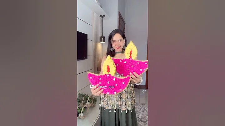 Easy Diwali Decoration idea #shorts #diwalidecoration #diwali #diy #ytshorts #diwalihanging #diya