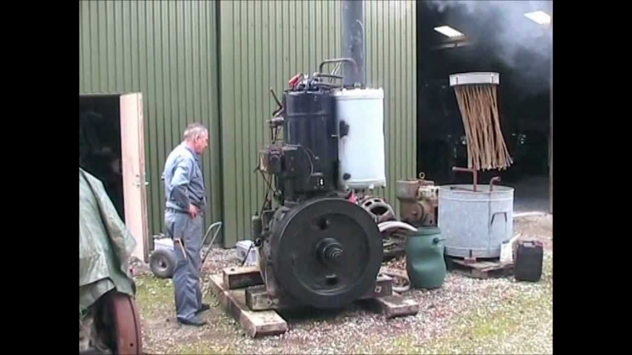 Hundested engine #3 - 45 HP semidiesel - YouTube