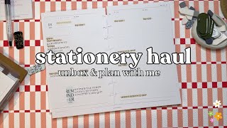 stationery haul | weekly plan with me