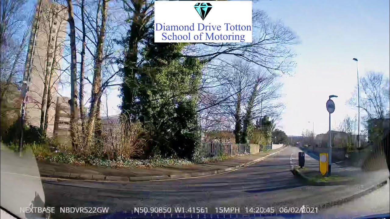 Maybush Test Centre Tricky right turn