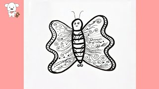 How To Draw A Erfly Easy Step By Step By Toula Art Tv